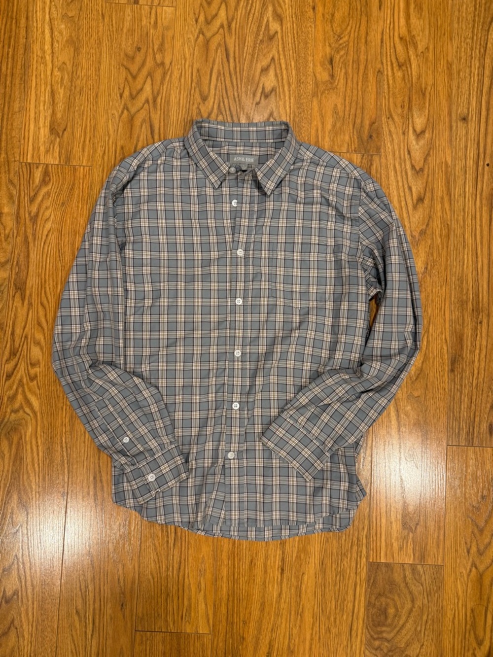 Ash & Erie Plaid Button-Down Shirt